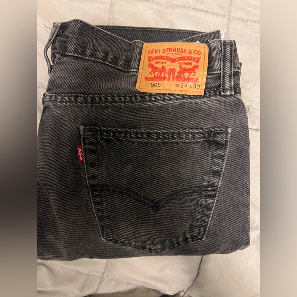 2 Levi's Gray Straight Jeans Classic Style